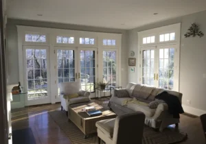 Interior painting project with smooth, professional wall finish